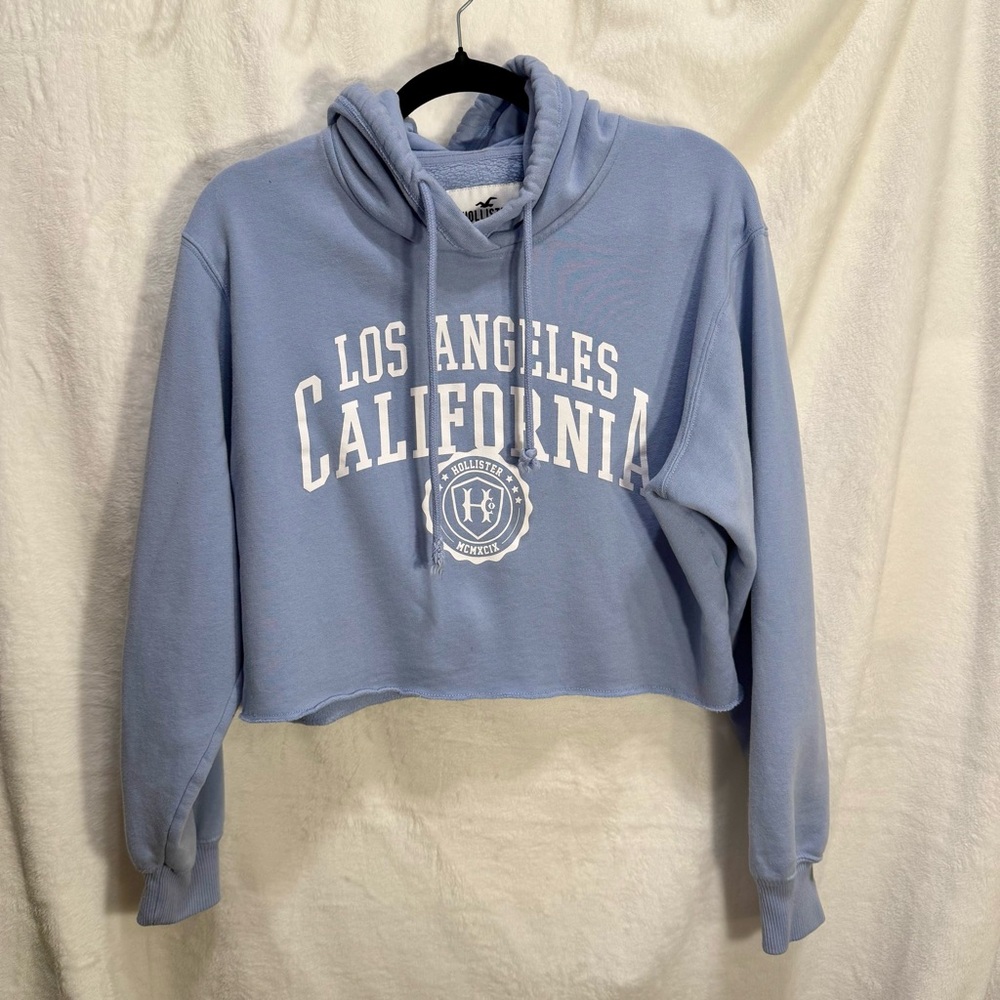 Hollister Light Blue Hoodie - Picture 4 of 9
